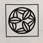 Antique Japanese Katagami Kimono Stencil Katazome Bamboo Kanji Design C710