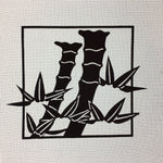 Antique Japanese Katagami Kimono Stencil Katazome Bamboo Kanji Design C710