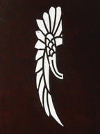 Antique Japanese Katagami Kimono Stencil Katazome Crane Flower C752