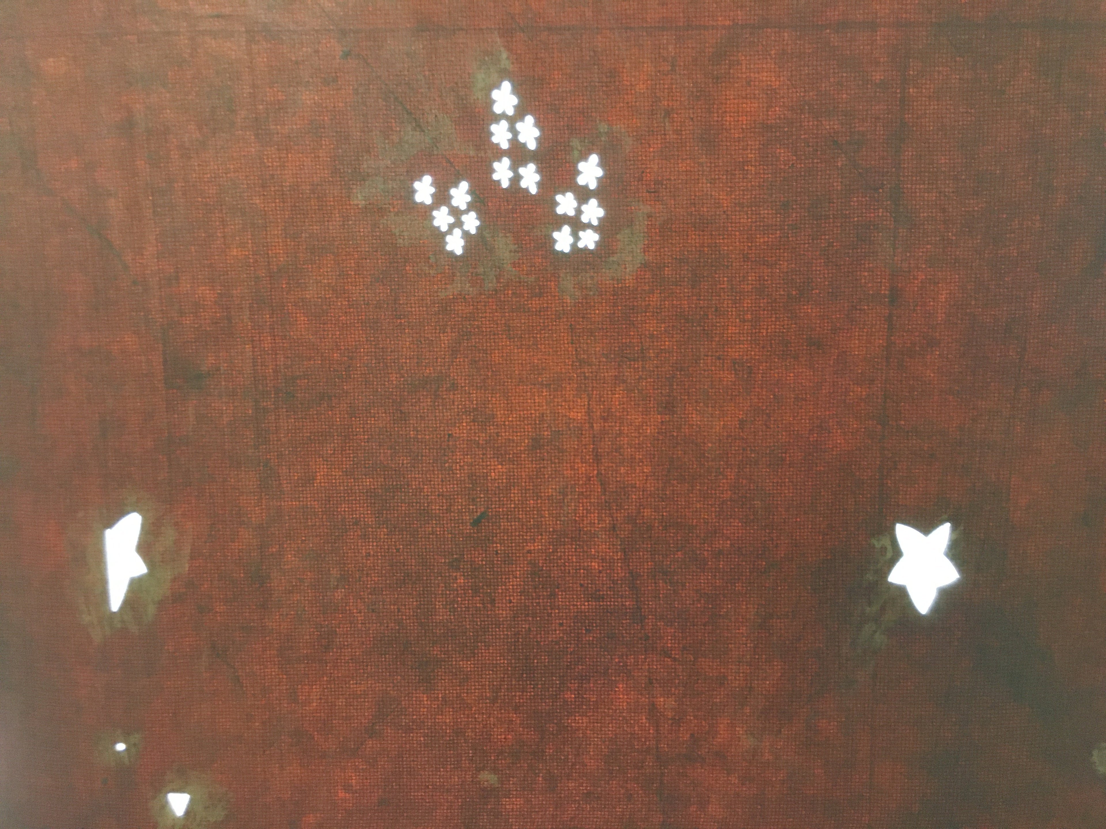 Antique Japanese Katagami Kimono Stencil Katazome Crane Flower C752