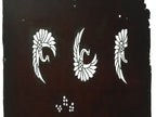Antique Japanese Katagami Kimono Stencil Katazome Crane Flower C752