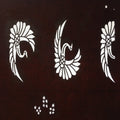 Antique Japanese Katagami Kimono Stencil Katazome Crane Flower C752