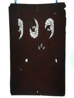 Antique Japanese Katagami Kimono Stencil Katazome Crane Flower C753