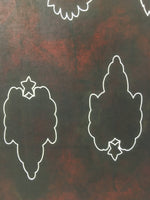 Antique Japanese Katagami Kimono Stencil Katazome Crane Star Cloud C777