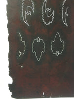 Antique Japanese Katagami Kimono Stencil Katazome Crane Star Cloud C777