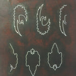 Antique Japanese Katagami Kimono Stencil Katazome Crane Star Cloud C777