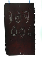 Antique Japanese Katagami Kimono Stencil Katazome Crane Star Cloud C778