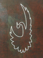 Antique Japanese Katagami Kimono Stencil Katazome Crane Star Cloud C778