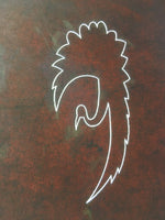 Antique Japanese Katagami Kimono Stencil Katazome Crane Star Cloud C778