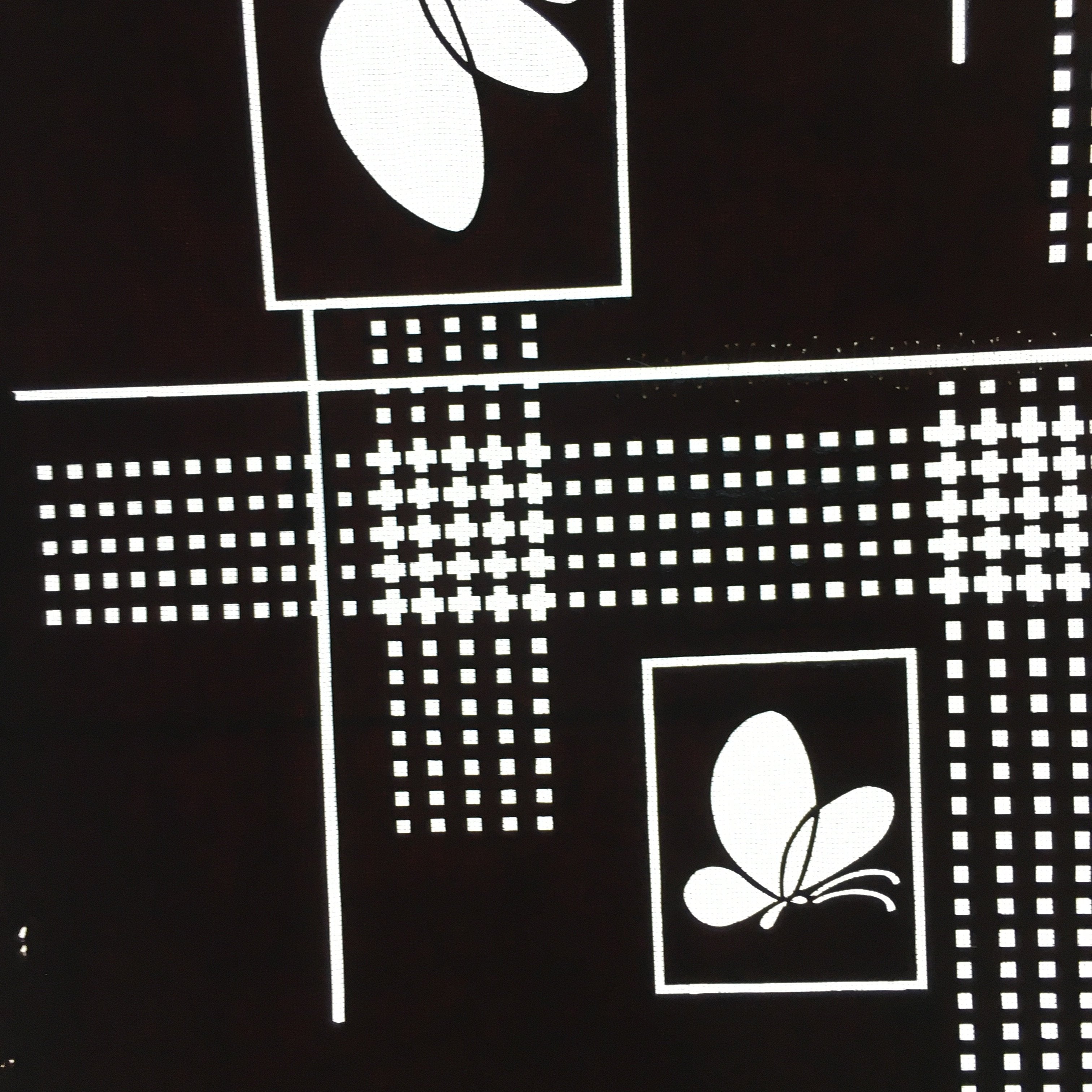 Antique Japanese Katagami Kimono Stencil Katazome Design Butterfly Square C810