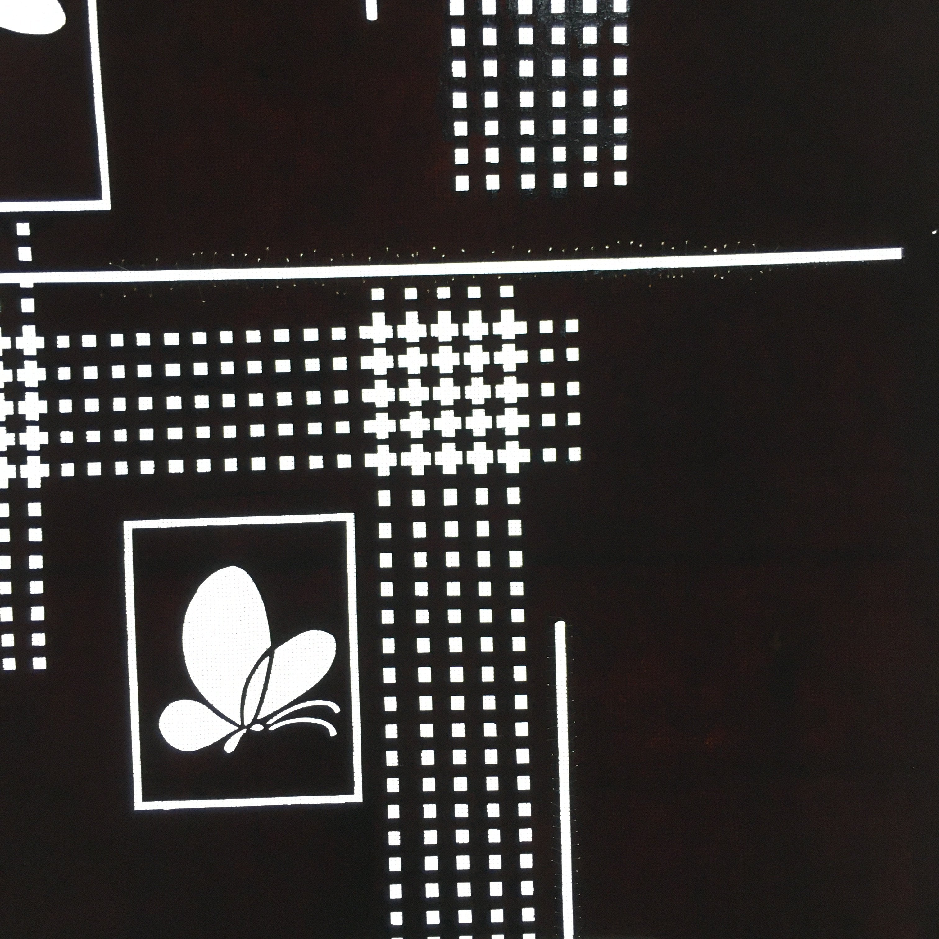 Antique Japanese Katagami Kimono Stencil Katazome Design Butterfly Square C810