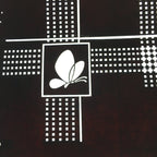 Antique Japanese Katagami Kimono Stencil Katazome Design Butterfly Square C810