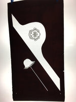 Antique Japanese Katagami Kimono Stencil Katazome Design Flower Crest C808