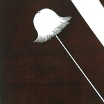 Antique Japanese Katagami Kimono Stencil Katazome Design Flower Crest C808