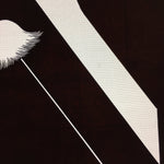 Antique Japanese Katagami Kimono Stencil Katazome Design Flower Crest C808