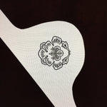 Antique Japanese Katagami Kimono Stencil Katazome Design Flower Crest C808