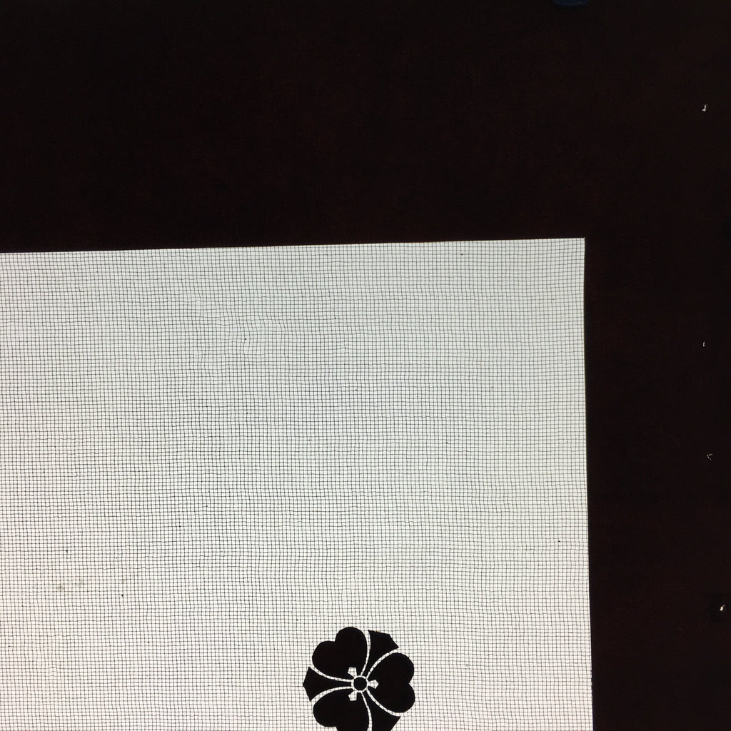 Antique Japanese Katagami Kimono Stencil Katazome Design Flower Pattern C805