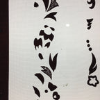 Antique Japanese Katagami Kimono Stencil Katazome Design Flower Star C811