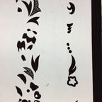 Antique Japanese Katagami Kimono Stencil Katazome Design Flower Star C811
