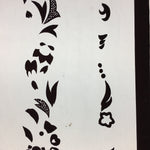 Antique Japanese Katagami Kimono Stencil Katazome Design Flower Star C811