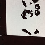 Antique Japanese Katagami Kimono Stencil Katazome Design Flower Star C811