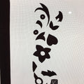 Antique Japanese Katagami Kimono Stencil Katazome Design Flower Star C811