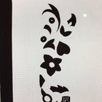 Antique Japanese Katagami Kimono Stencil Katazome Design Flower Star C811