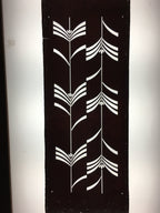 Antique Japanese Katagami Kimono Stencil Katazome Design Flower With Stem C806