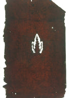 Antique Japanese Katagami Kimono Stencil Katazome Design Like A Leaf C807