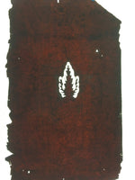 Antique Japanese Katagami Kimono Stencil Katazome Design Like A Leaf C807