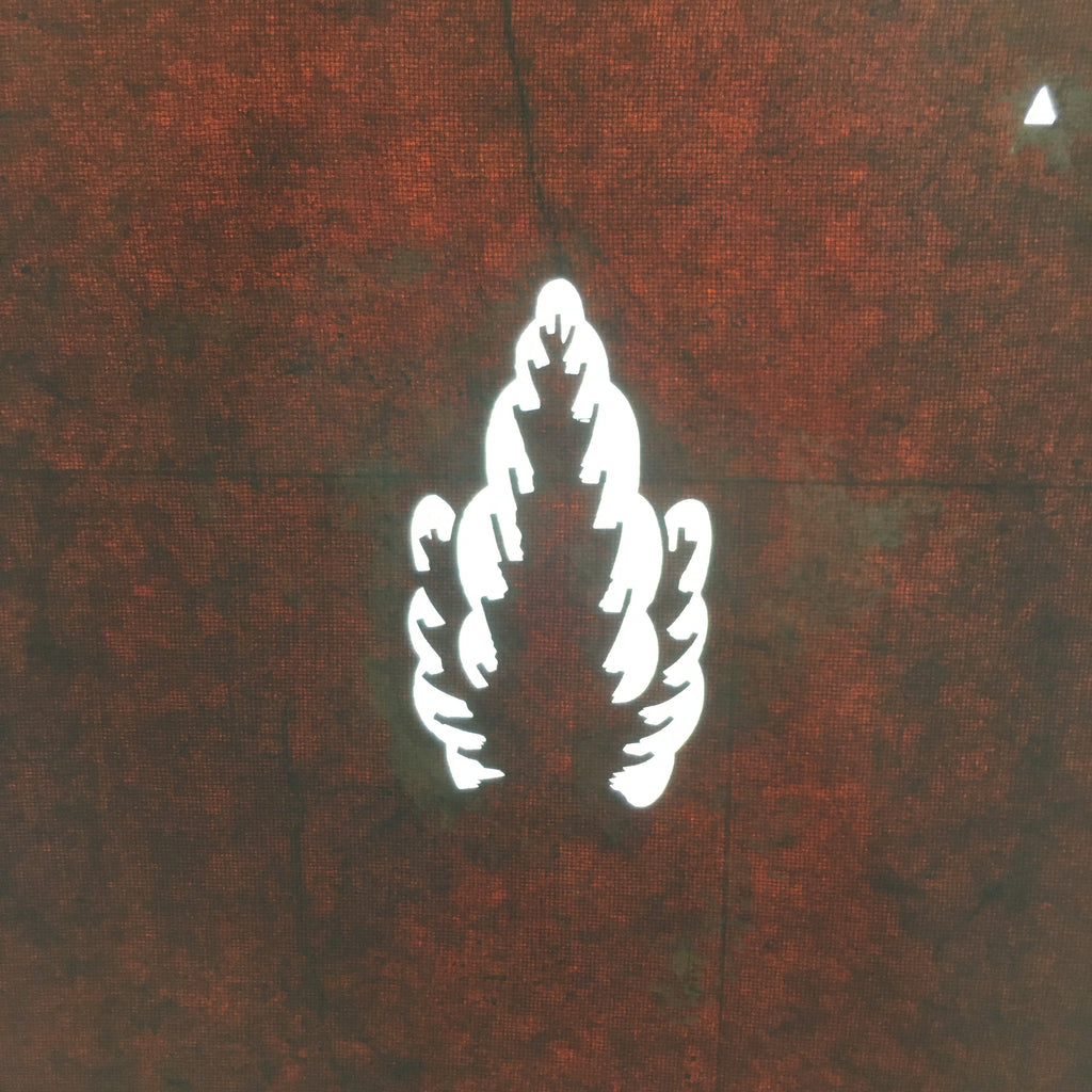 Antique Japanese Katagami Kimono Stencil Katazome Design Like A Leaf C807