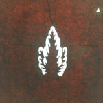 Antique Japanese Katagami Kimono Stencil Katazome Design Like A Leaf C807