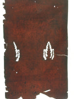 Antique Japanese Katagami Kimono Stencil Katazome Design Pine Leaf C814