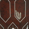 Antique Japanese Katagami Kimono Stencil Katazome Design Plants Star C815