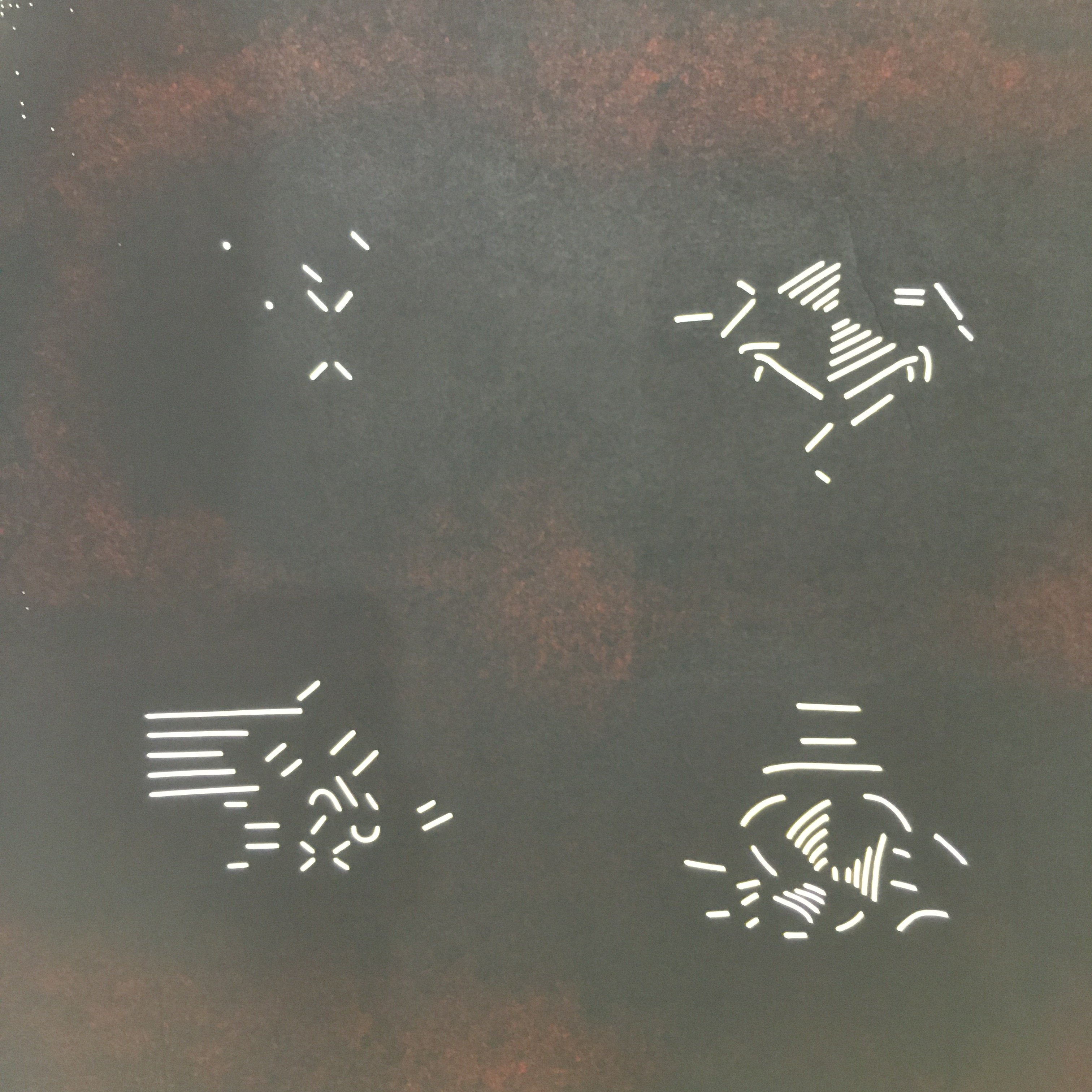 Antique Japanese Katagami Kimono Stencil Katazome Design Ribbon And Lines C801