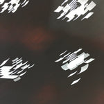 Antique Japanese Katagami Kimono Stencil Katazome Design Ribbon And Lines C801