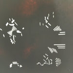 Antique Japanese Katagami Kimono Stencil Katazome Design Ribbon And Lines C801