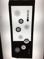 Antique Japanese Katagami Kimono Stencil Katazome Design Round Flower C812