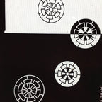 Antique Japanese Katagami Kimono Stencil Katazome Design Round Flower C812