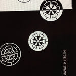 Antique Japanese Katagami Kimono Stencil Katazome Design Round Flower C812