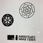 Antique Japanese Katagami Kimono Stencil Katazome Design Round Flower C812