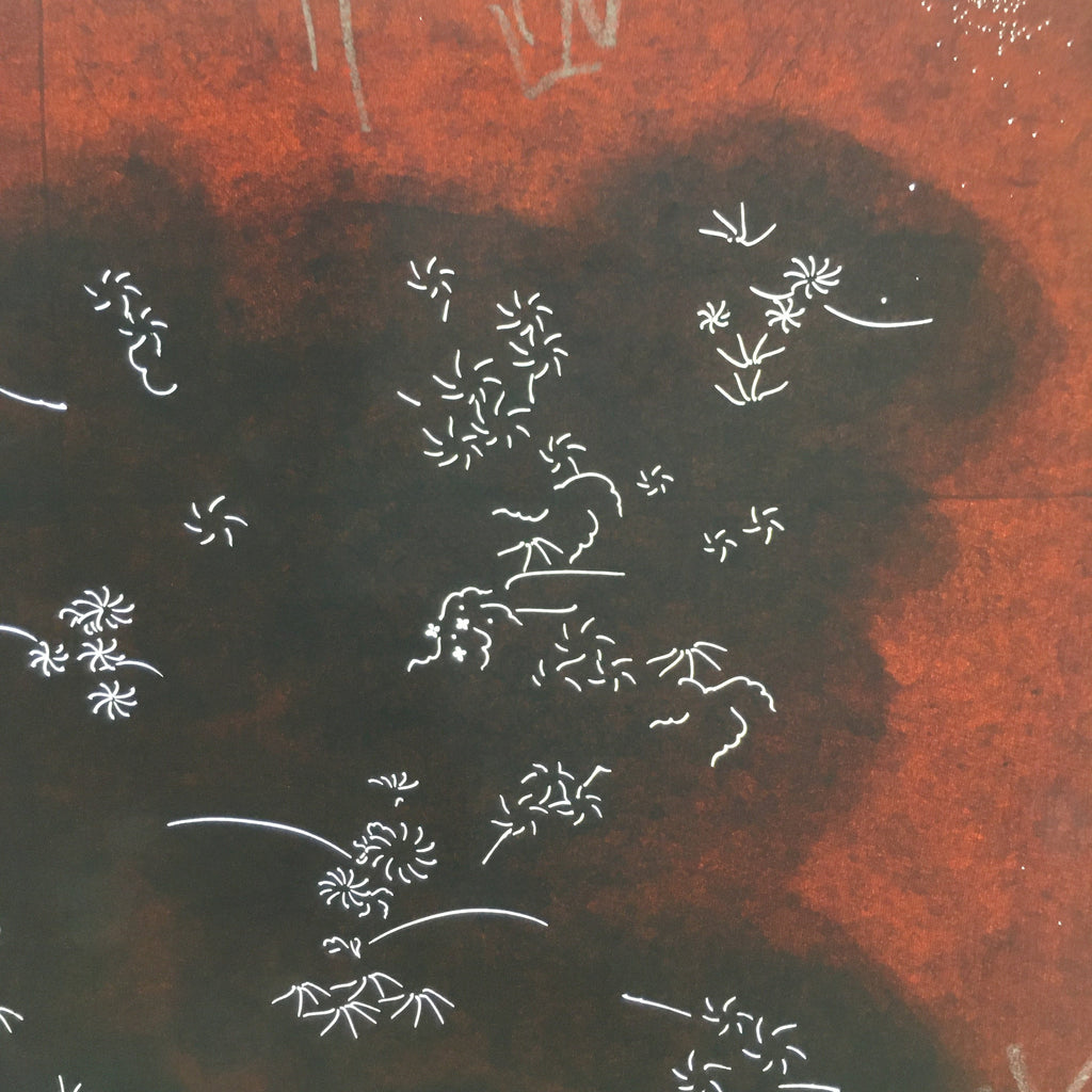 Antique Japanese Katagami Kimono Stencil Katazome Design Small Flowers C803