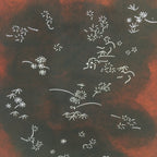 Antique Japanese Katagami Kimono Stencil Katazome Design Small Flowers C803
