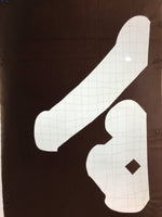 Antique Japanese Katagami Kimono Stencil Katazome Design Tied With Hair C789