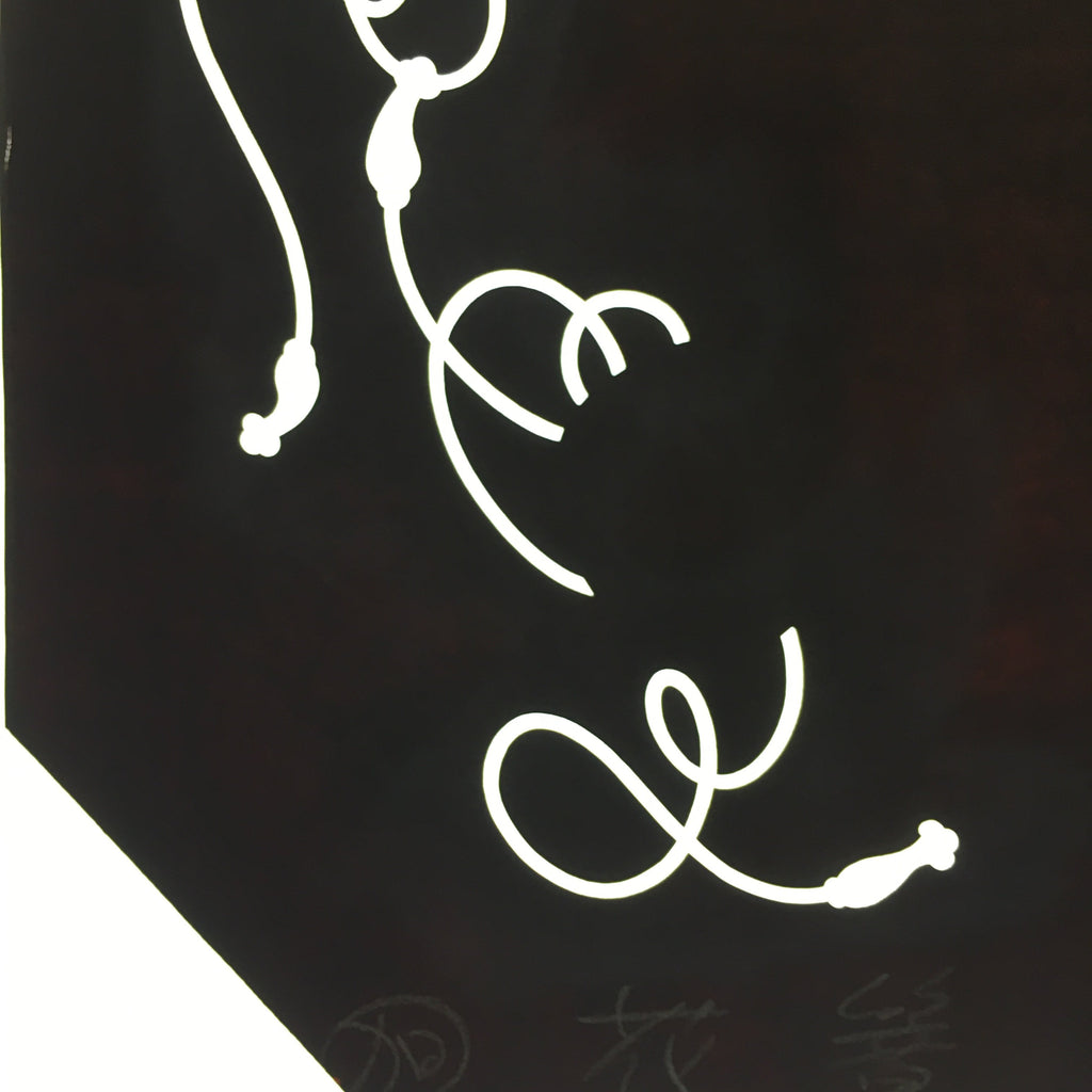 Antique Japanese Katagami Kimono Stencil Katazome Design Wavy Line C798
