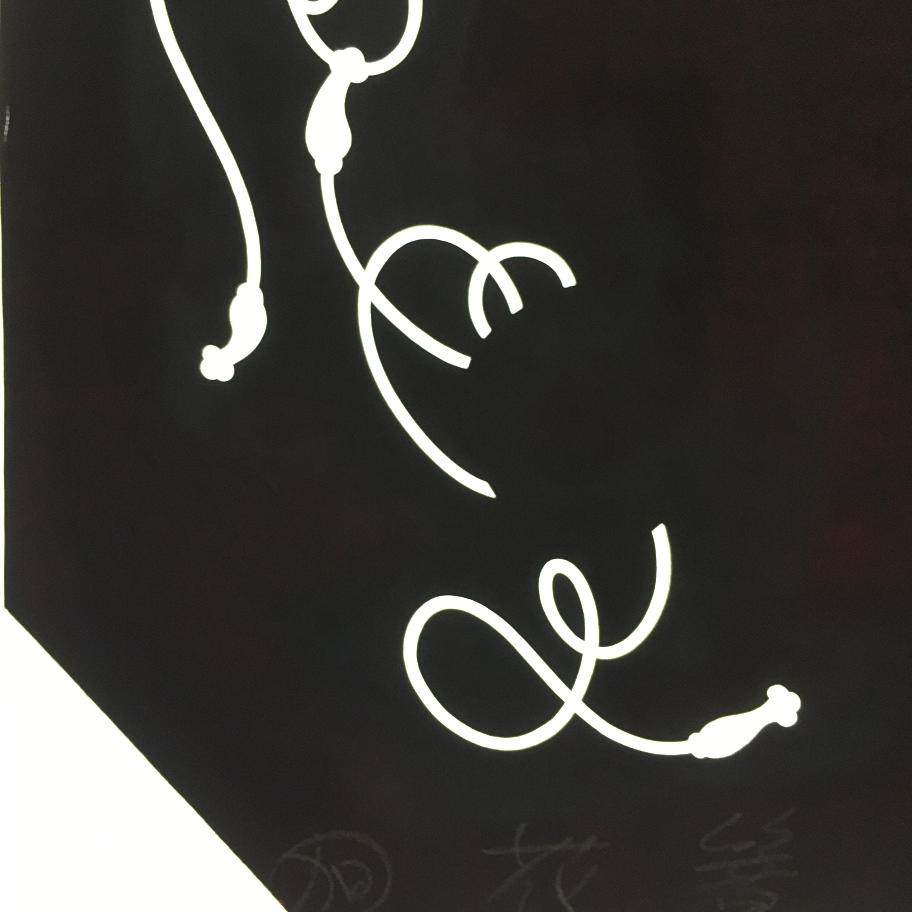 Antique Japanese Katagami Kimono Stencil Katazome Design Wavy Line C798