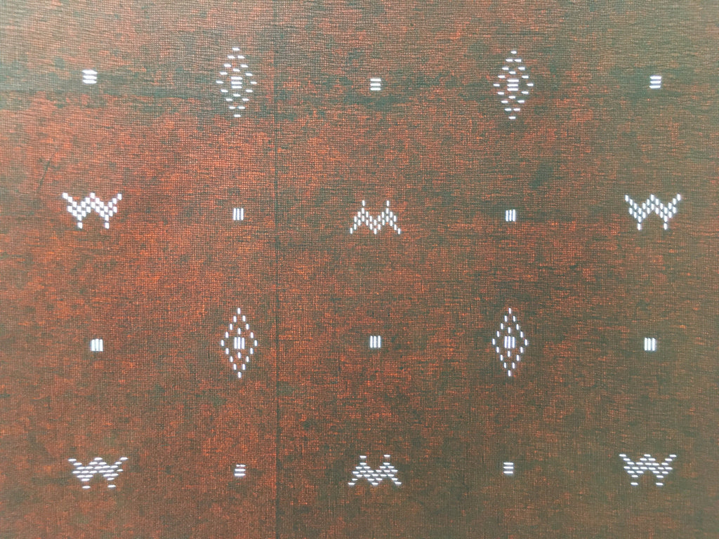 Antique Japanese Katagami Kimono Stencil Katazome Dotted Rhombus M W C748
