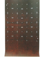 Antique Japanese Katagami Kimono Stencil Katazome Dotted Rhombus M W C748