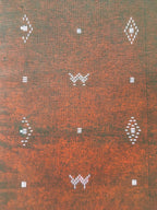 Antique Japanese Katagami Kimono Stencil Katazome Dotted Rhombus M W C748