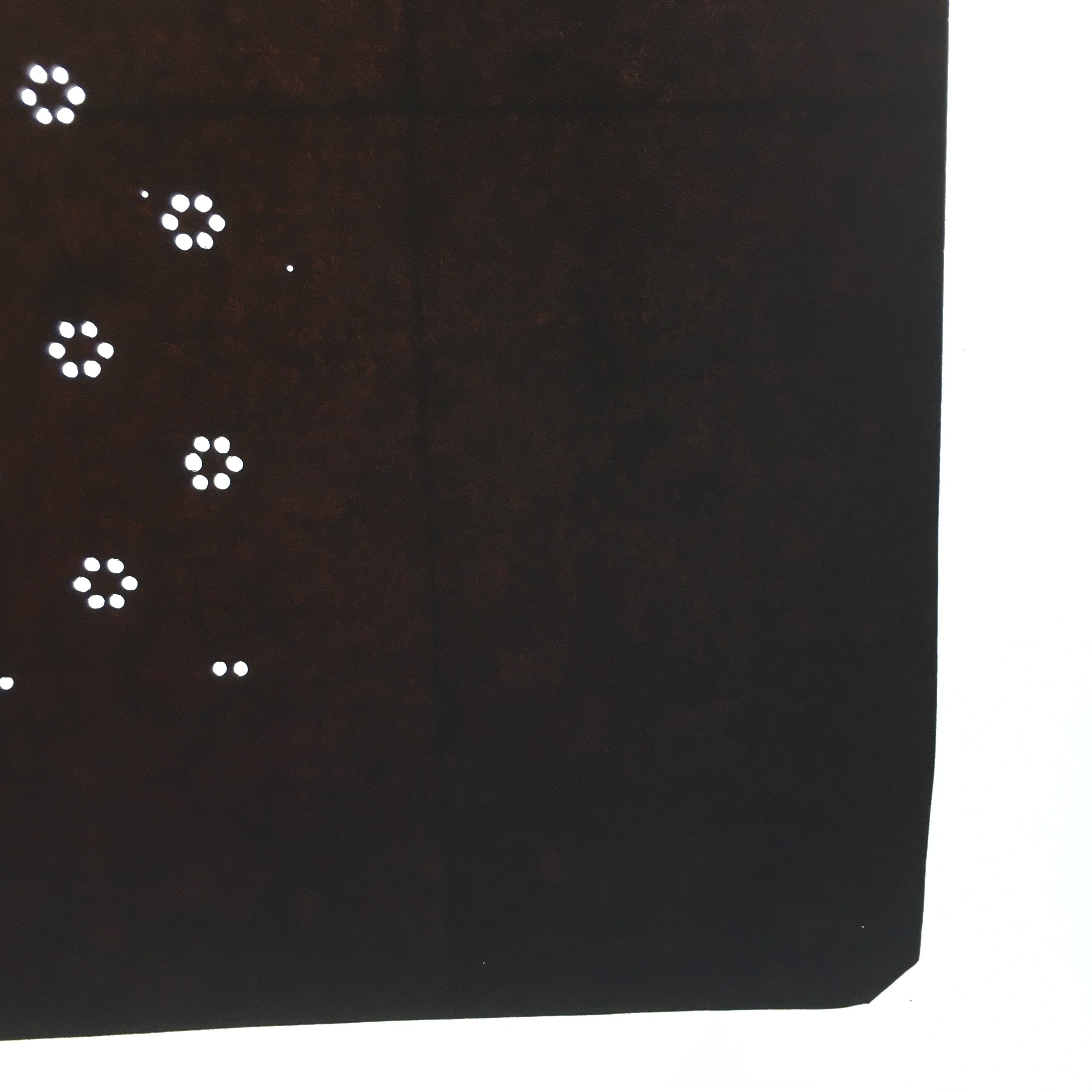 Antique Japanese Katagami Kimono Stencil Katazome Edo Dot Petal Floral 4Y210